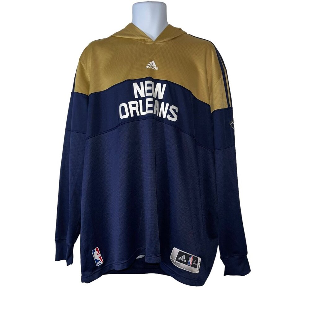 Adidas NBA New Orleans Pelicans Athletic Hoodie Mens 3XL  Hooded Hoodie Big Tall